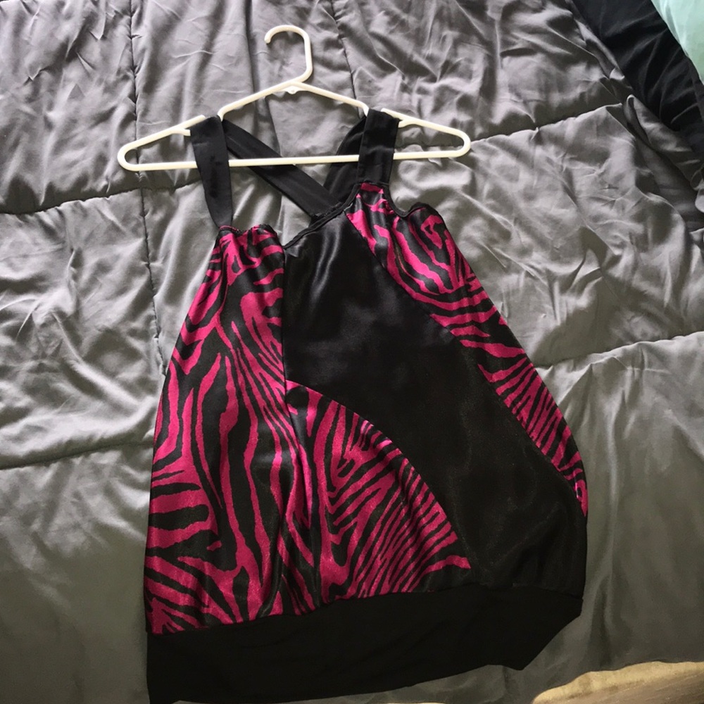 A sexy zebra top